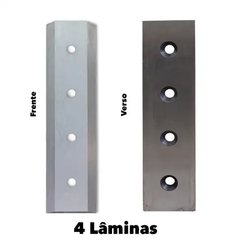 Kit 4 Lâminas com Contra Lâmina para Biotriturador Donker´s BT42SBT42RS _